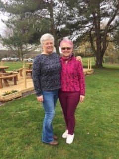 Winter League winners Lynne Patrick (left) and Pam Ross. EMN-180904-112111002