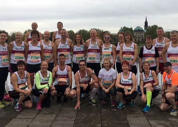 Some of the Sleaford Striders club. EMN-180417-155053001