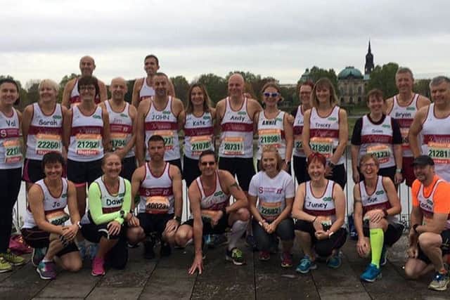 Some of the Sleaford Striders club. EMN-180417-155053001