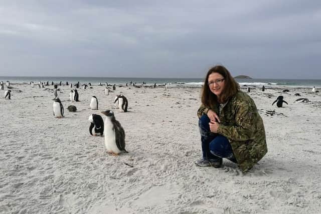 Befriending the locals. MP Caroline Johnson discovers her 'inner David Attenborough' with Falkland wildlife. EMN-181104-170719001