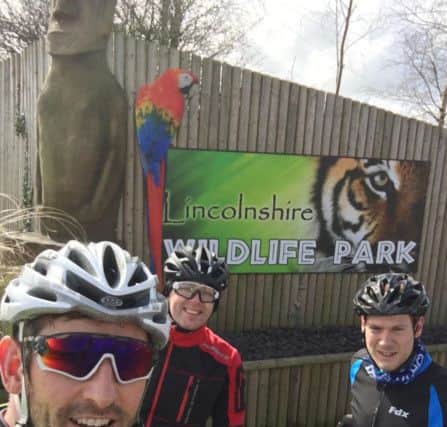 Out in the wild - Skegness Tri Club arrive at Lincolnshire Wildlife Park near Friskney. ANL-180413-171540001