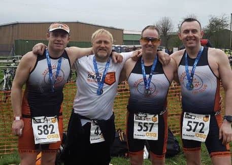The Tri Club competitors at Southwell.