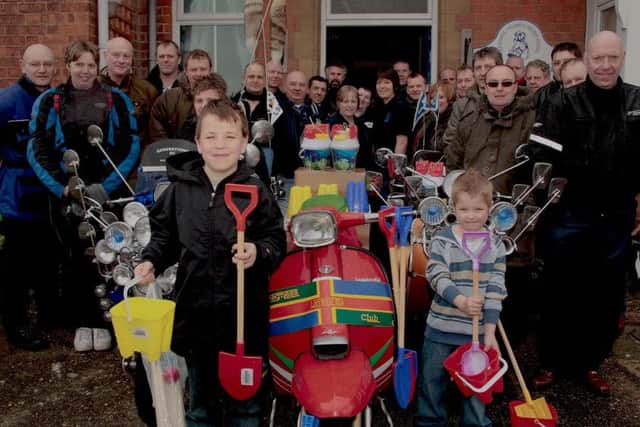 Donation to the Derbyshire Miners Childrens Home, Skegness, 10 years ago.