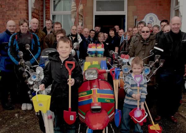 Donation to the Derbyshire Miners Childrens Home, Skegness, 10 years ago.