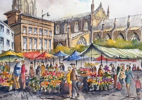 Just one of the many watercolour and ink pieces which will feature in Streets of Boston. EMN-180420-105536001