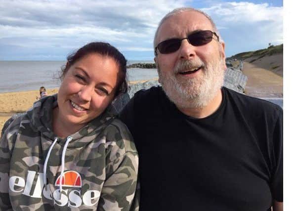 Hannah Sear pictured with her father Geoff. Image supplied