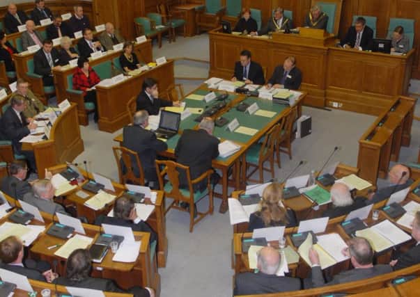 Debate in the chamber at Lincolnshire County Council. Photo supplied. EMN-180418-102815001