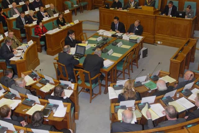 Debate in the chamber at Lincolnshire County Council. Photo supplied.