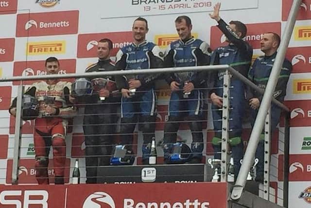 Team Founds on the podium.