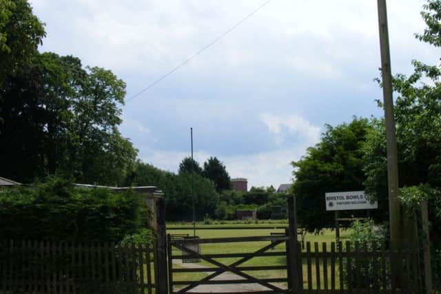 The Bristol Bowls Club green, the new proposed access road route for the Advanta seeds site redevelopment. The club would be relocated to a new site. EMN-180419-132207001