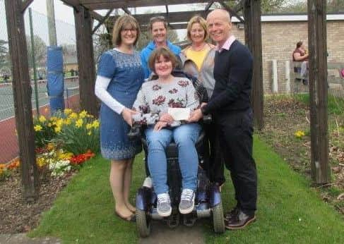 From left Patricia Wright (mum), club committee members Jen Caswell and Penny McQuade, club chairman Keith Hillsmith and Katie Wright. EMN-180420-151411001