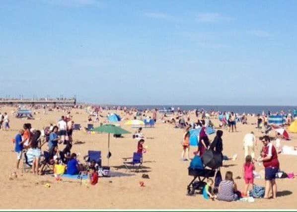 Businesses are hoping the warmer weather will attract families back to the beach in Skegness. ANL-180421-065717001