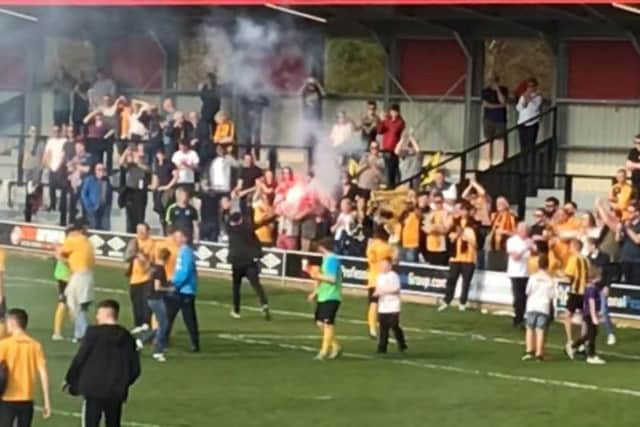 The fan with the flare.