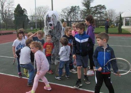 Youngsters in action at the open day.