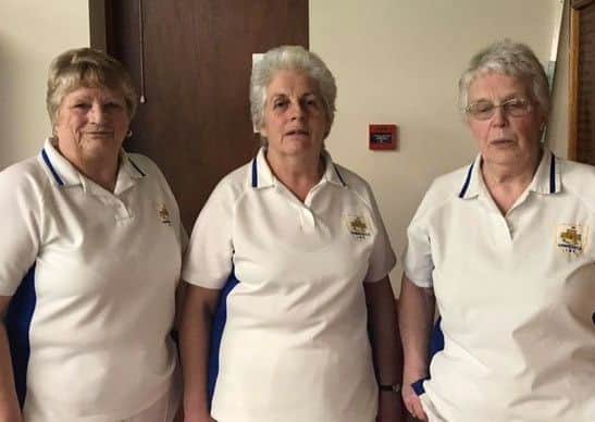 Judith Moody, Mary Johnson and Olive Wells.