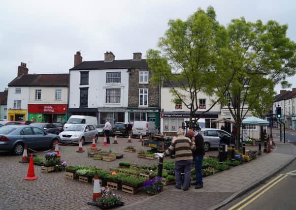 The market place in Rasen. Picture: Dianne Tuckett.
