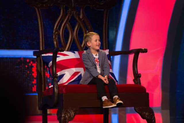 Freddie Green of Ancaster, to appear on ITV's Little Big Shots on Sunday at 7pm. Photo: copyright Wall To Wall and ITV plc. EMN-180430-144350001
