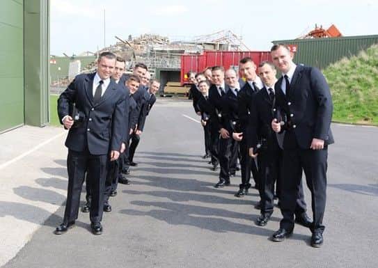 Newly trained on-call firefighter recruits for Lincolnshire stations. EMN-180426-140212001