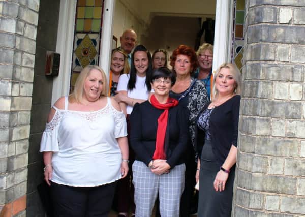 Members of the Libertas team, pictured with Mayor of Louth, Councillor Pauline Watson who officially opened the building last week.