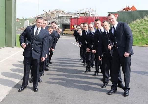 The new recruits to Lincolnshire Fire and Rescue Service.