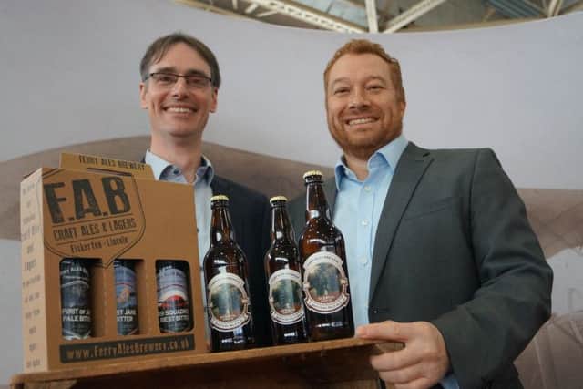 Ferry Ales Brewery has created a special ale inspired by beers of the First World War era. Co-owners and brewers John Cussons, left, and Mike Holman, EMN-181004-075334001 EMN-181004-075334001