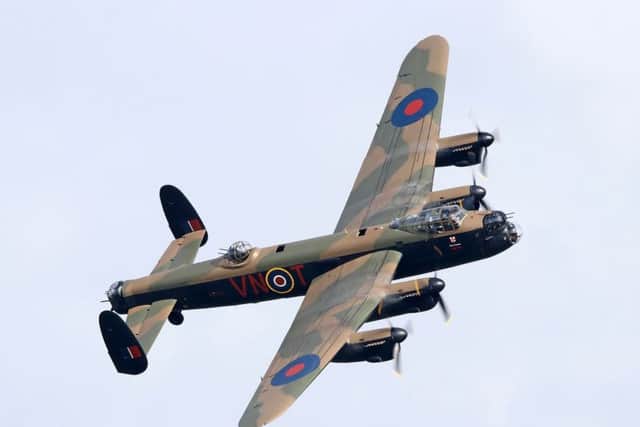 The iconic Lancaster flown in the skies above RAF Coningsby.