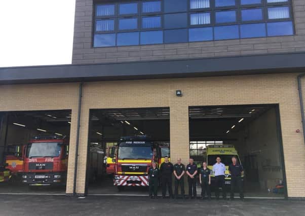 Sleaford fire and ambulance crews installed in the newly completed station on Eastgate. EMN-180305-092052001