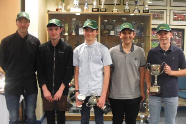 Men's Second XI winners, from left, captain John Eedle, Damien Hill, Max Greenfield, Adam Peera, Ross Armstrong EMN-180305-123344002