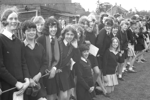Boston High School sports day in May 1968.