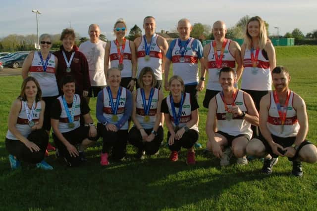 Sleaford Striders' large band of marathon runners EMN-180305-132146002