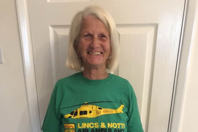 Mary Clover from Louth has raised over £2,300 for the Lincs and Notts Air Ambulance.