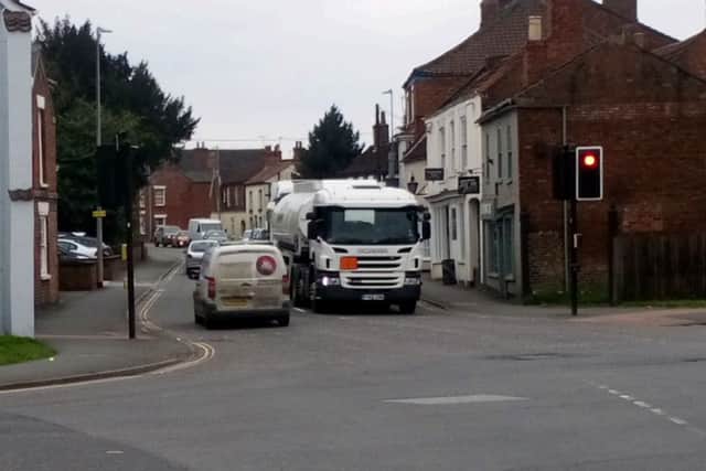 The waiting game: Residents claim queues on the A153 (Boston Road) often stretch back to the Industrial Estate