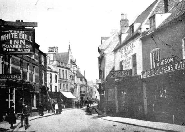 Southgate in Sleaford from around a century ago, showing how some shop fronts could look under the restoration grant scheme. EMN-180405-180151001