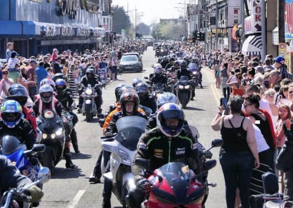 Around 600 motorcycle rides were welcome by huge crowds as they completed their 80-mile ride to The Dunes in Mablethorpe on Sunday, (May 6)