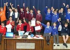 All the school teams taking part in the maths challenge. EMN-181005-163754001