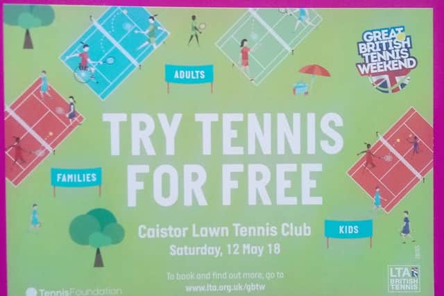 Free tennis at Caistor EMN-180905-073847001