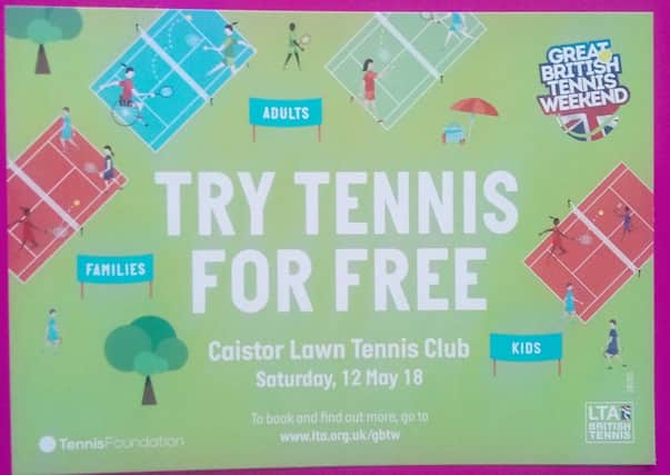 Free tennis at Caistor EMN-180905-073847001