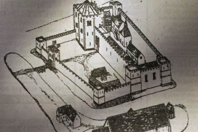An artist's impression of Sleaford Castle. EMN-180805-151740001