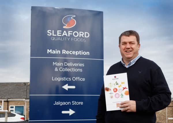 James Arnold - managing director of Sleaford Quality Foods. EMN-181005-171842001