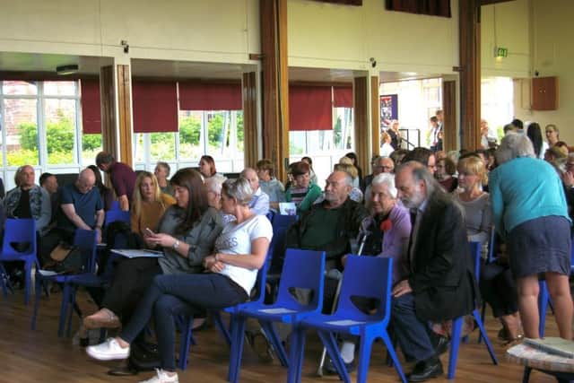 Images from last night's ULHT Children's Services meeting. EMN-181105-100950001