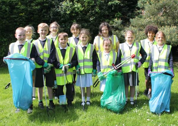 Kidgate Primary Academy pupils tidied up the Gatherums area, near Church Street.