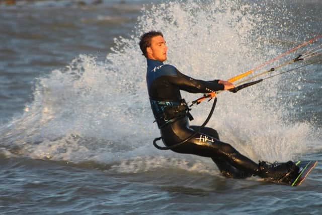 George Dufty will be competing in a line-up of Pro Men at what will be the start of the British Kitesports Freestyle Championships Tour in Skegness. ANL-180513-083203001