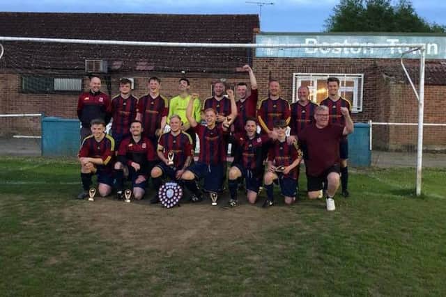 Railway Reserves celebrate their Willoughby Shield win. A6ePruljqgJVvw_CJ_Ob