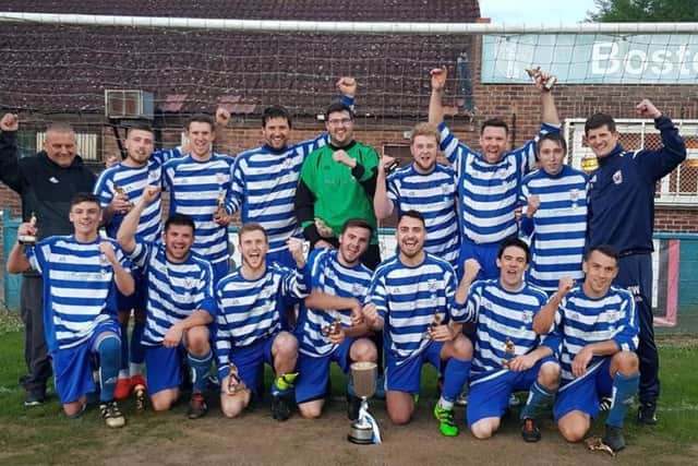 Benington with the Sharman Burgess Sports Cup.