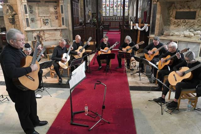 Sleaford Live Festival. Classical Guitar Ensemble at St Deny's Church. EMN-180514-104718001