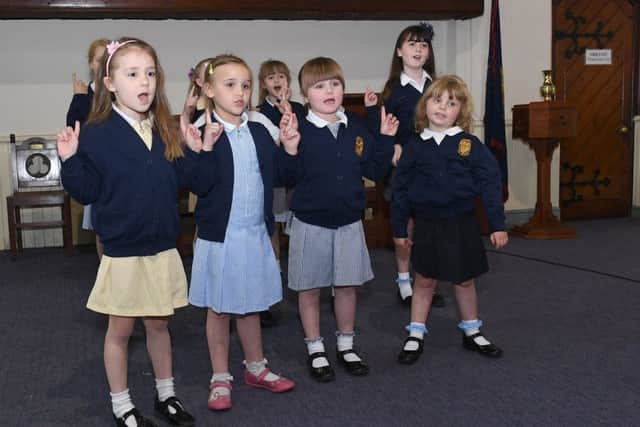 Sleaford Live Festival, Choirs Galore at Riverside Church, Sleaford. Horbling Primary school choir. EMN-180514-104912001