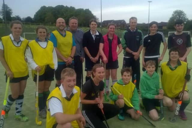 Newcomers joined in the fun with Louth Hockey Club EMN-180514-161458002