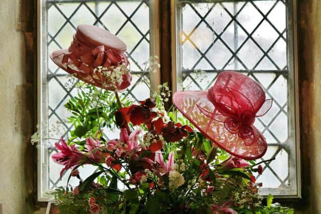 Hats and flowers at Walesby. Picture by Angela Mayne