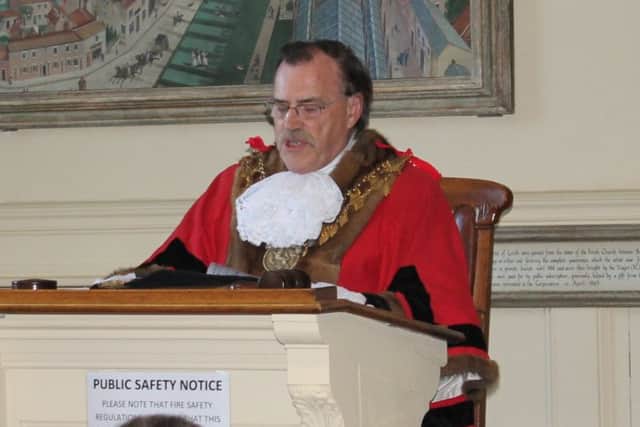 The Mayor of Louth, Councillor George Horton.