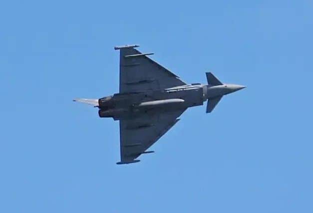 RAF Typhoon fighter jet.